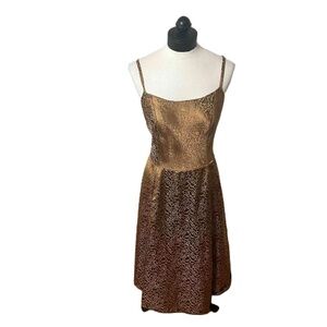 Lane Bryant Embroidered Brown Dress Size 14